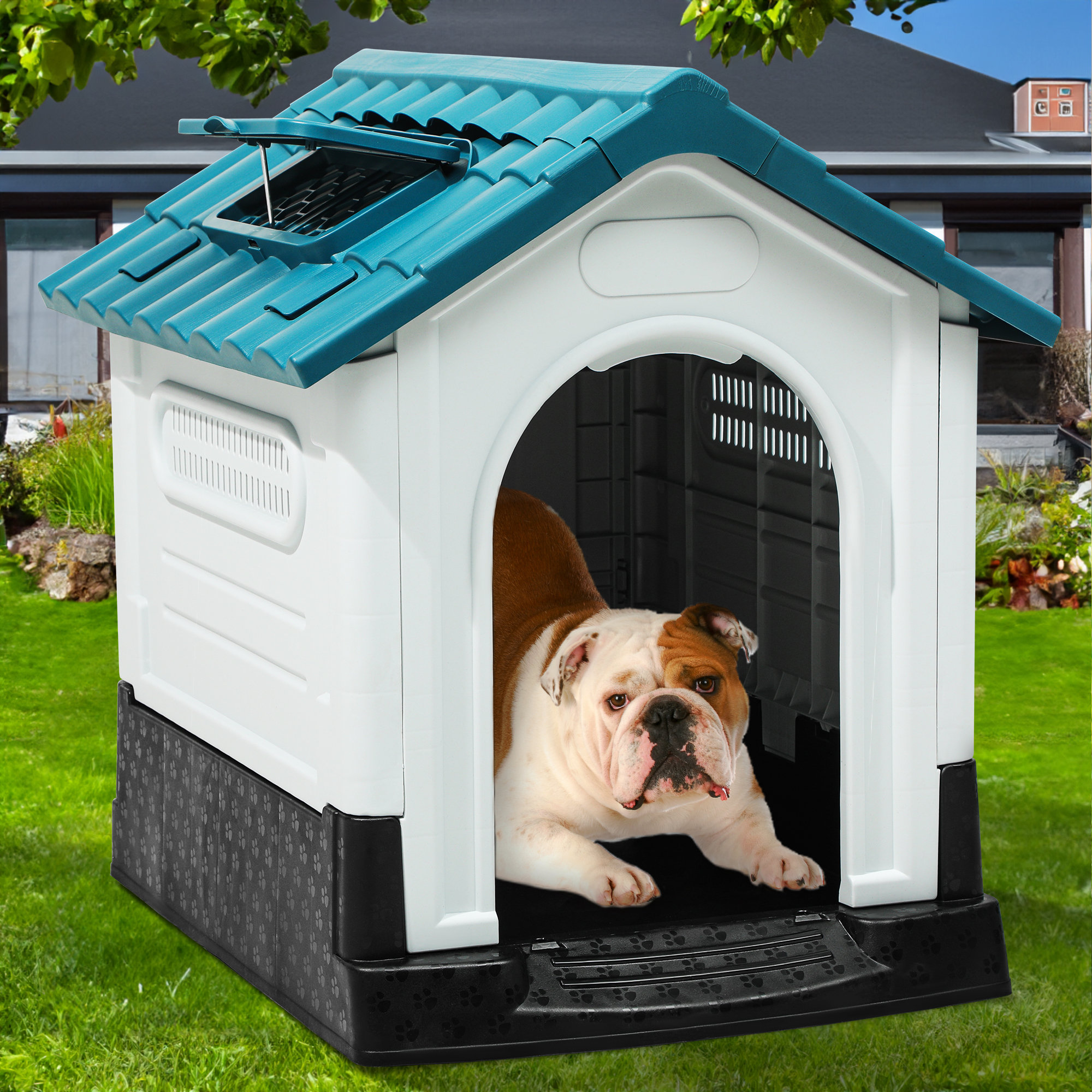 Archie & Oscar™ Chesham Plastic Dog House & Reviews | Wayfair